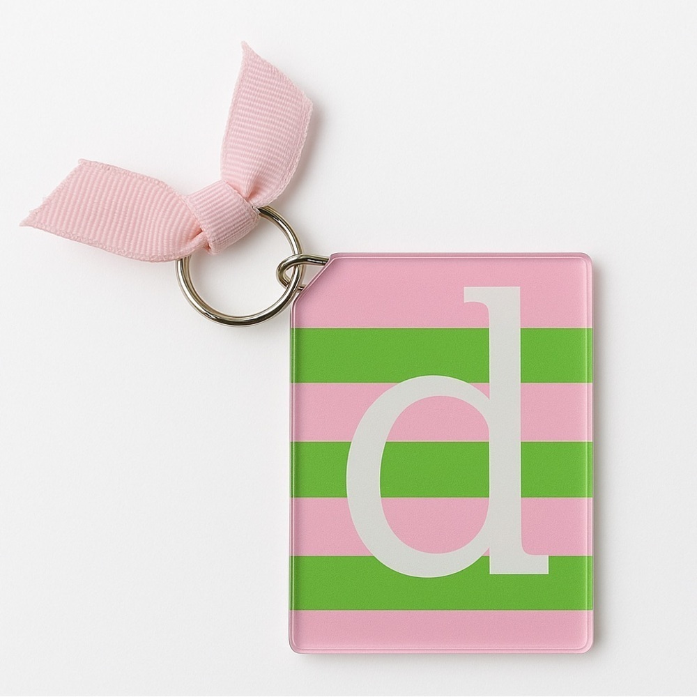 Monogram D Keychain - Picture 1 of 3